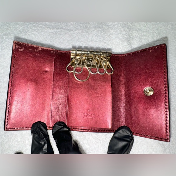Gucci Guccisima key case red leather, Unisex… - Picture 3 of 11